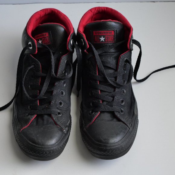 Converse - Black/Red - Men's Size 8 - Picture 1 of 14